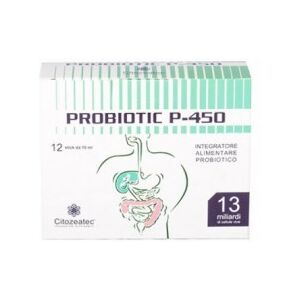 Citozeatec Probiotic P-450 12 Stick - Integratore per il riequilibrio della flora intestina