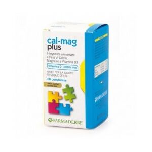 Farmaderbe Cal-mag Plus 60 compresse - integratore di vitamine e minerali