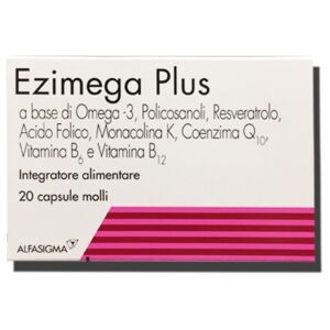 Alfasigma Linea Sistema Cardiovascolare Ezimega Plus 20 capsule molli