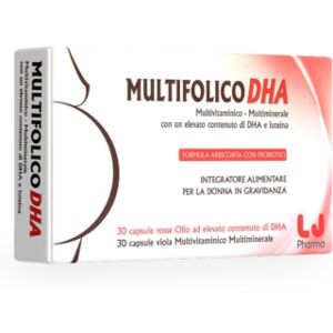 LJ Pharma Linea Benessere della Donna Multifolico DHA Integratore 60 Capsule