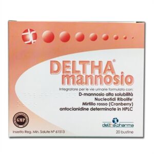 Deltha Pharma Linea Benessere delle vie Urinarie Deltha Mannosio 20 Bustine
