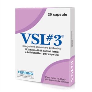 Actial Farmaceutica Linea intestino Sano VSL#3 Integratore 20 Capsule