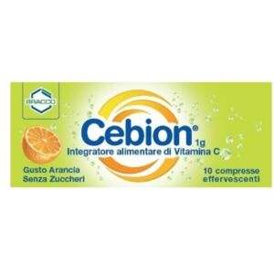 Cebion Integratore di vitamina C 10 Compresse Effervescenti Arancia SZ