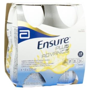 Abbott Alimentazione Abbott Linea Nutrizione Domiciliare Ensure Plus Advance 4x220 ml Gusto Banana