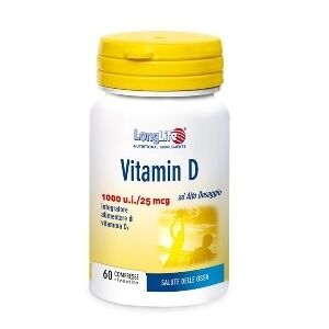 Longlife Linea Benessere delle Ossa Vitamina D3 1000ui Integratore 60 Compresse