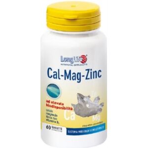 Longlife Linea Vitamine e Minerali Cal-Mag-Zin Integratore 60 Tavolette