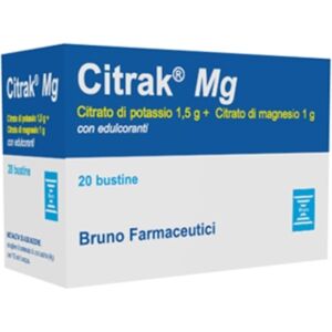 Bruno Farmaceutici Linea Vitamine e Minerali Citrak Mg Integratore 20 Bustine