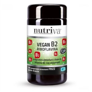 Nutriva Linea Vitamine Vegan B2 Fizz Integratore 30 Compresse