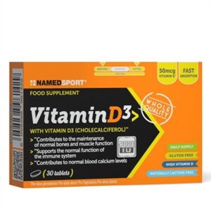 Named Sport Linea Vitamine e Minerali VitaminD3 integratore 30 compresse