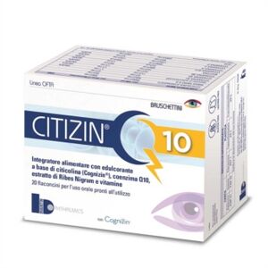 Bruschettini Linea Benessere degli occhi Citizin Q10 Integratore 20 Flaconcini