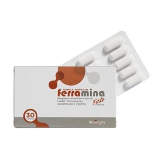 Morgan Pharma Linea Vitamine Minerali Ferramina Forte Integratore 30 Capsule