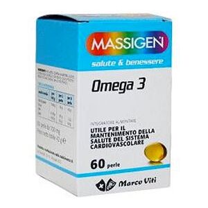 Massigen Linea Salute e Benessere Omega 3 Integratore 60 Capsule