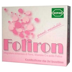 Sofar Linea Vitamine E Minerali Foliron Integratore Alimentare 24 Buste