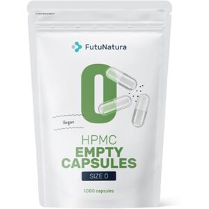 FutuNatura Capsule vuote 0 – vegane, 1000 capsule