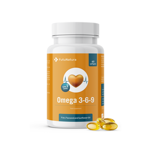 FutuNatura Omega 3 6 9 - cuore e colesterolo, 60 capsule molli