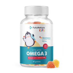 FutuNatura KIDS OMEGA-3 – Caramelle gommose per bambini, 60 caramelle gommose