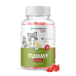 FutuNatura KIDS TUMMY - Caramelle gommose per bambini per la digestione, 30 caramelle gommose