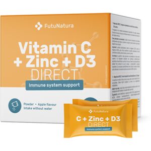 FutuNatura Vitamina C 500 + Zinco + D3 DIRECT, 30 bustine