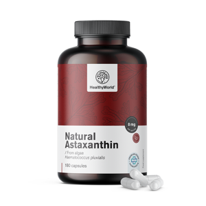 HealthyWorld® Astaxantina naturale 8 mg, 180 capsule