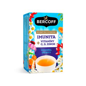 Bercoff Klember Immunità – tè alle erbe con vitamine, 16 x 1,5 g