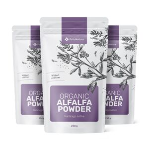 FutuNatura 3x BIO Alfa alfa in polvere, totale 750 g