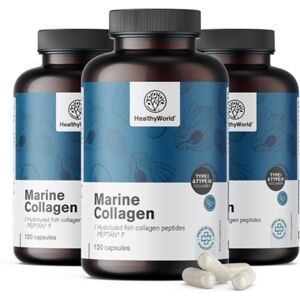 HealthyWorld® 3x Collagene marino 1170 mg, totale 360 capsule