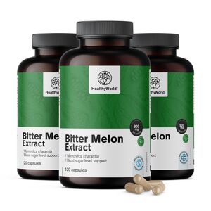 HealthyWorld® 3x Melone amaro 900 mg, totale 360 capsule