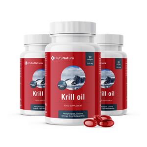 FutuNatura 3x Olio di krill Superba2™ 500 mg, totale 270 capsule molli
