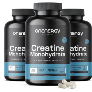 OnEnergy 3x Creatina monoidrato 3000 mg, totale 1200 capsule