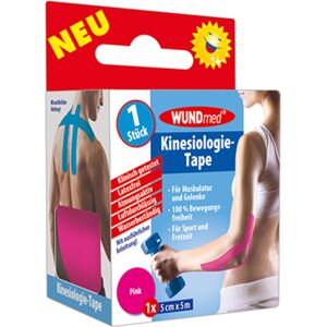 WUNDmed Nastro kinesiologico, 5cm x 5m, colore: rosa, 1 pezzo