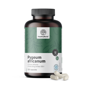 HealthyWorld Pygeum – estratto di pigeo africano, 120 capsule