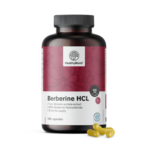 HealthyWorld Berberina HCL 500 mg, 180 capsule