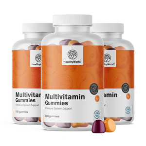 HealthyWorld 3x Multivitamine, totale 360 caramelle gommose