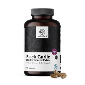 HealthyWorld Aglio nero 1500 mg, 180 capsule