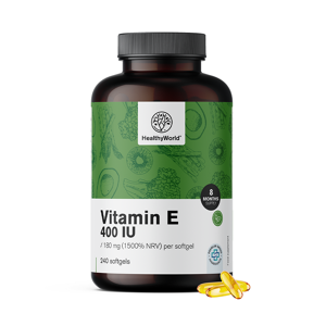 HealthyWorld Vitamina E 400 U.I., 240 capsule molli