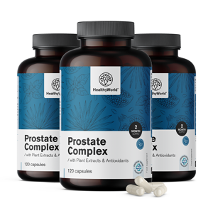 HealthyWorld 3x Complesso per la prostata, totale 360 capsule