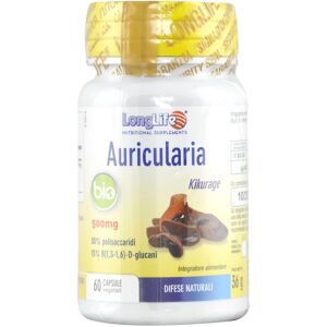 LONG LIFE Auricularia Bio 500mg 60 Capsule Vegetali