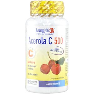 LONG LIFE Acerola C 500 30 Compresse Masticabili Frutti Di Bosco