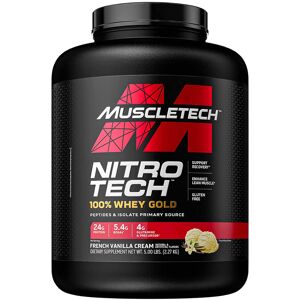 MUSCLETECH Nitro Tech 100% Whey Gold Performance Series 2270 Grammi Vaniglia Francese