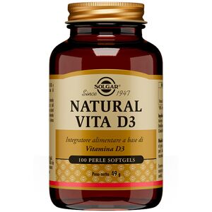 SOLGAR Natural Vita D3 100 Perle Softgels