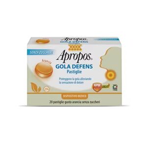 APROPOS Gola Defens - Pastiglie Senza Zuccheri Arancia 20 Pastiglie