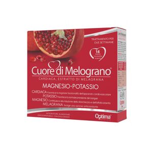 OPTIMA Cuore Di Melograno - Magnesio-Potassio 14 Bustine Da 3,7 Grammi