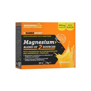 NAMED SPORT Magnesium Blend Of 2 Sources 20 Bustine Da 70 Grammi Limone
