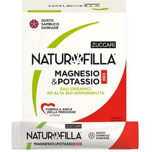 ZUCCARI Naturofilla - Magnesio&potassio Red 28 Stick Da 4 G Sambuco Karkadè