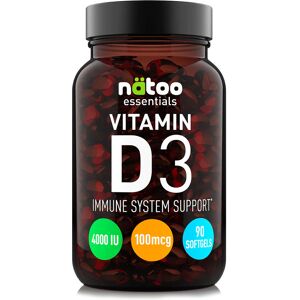 NATOO Essentials - Vitamin D3 4000 Ui 90 Softgels