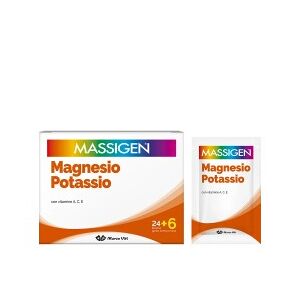 MARCO VITI SPA MASSIGEN Magnesio Potassio 24+6 Bustine da 6g