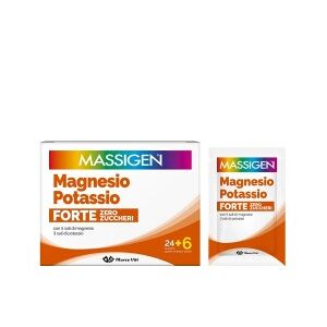 MARCO VITI SPA MASSIGEN Magnesio Potassio Forte Zero Zuccheri 24+6 Bustine da 8g