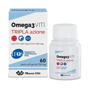 MARCO VITI SPA Marco Viti Omega3 Viti TRIPLA Azione 60 Perle softgel da 700mg