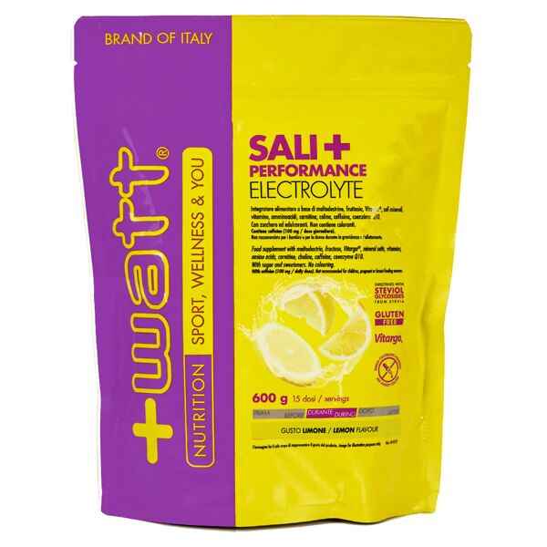 +watt sali + performance electrolyte 600 gr limone