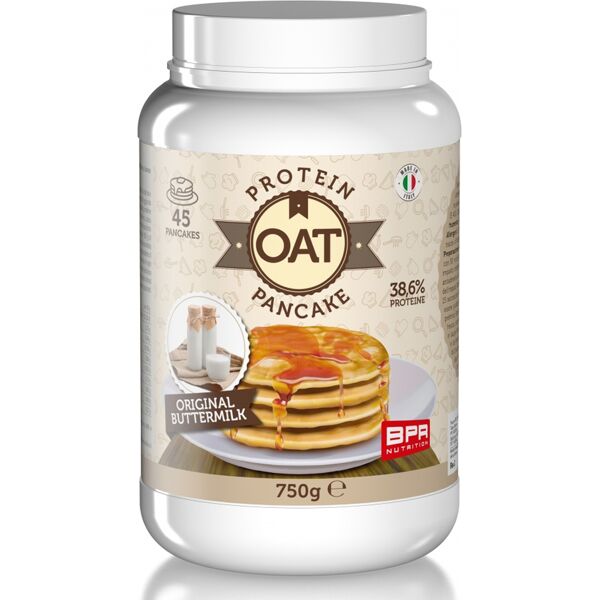 bpr nutrition oat protein pancake 750 gr original buttermilk